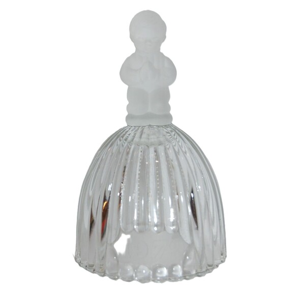 Goebel Western Germany Glass Praying Child / Boy Collectible Bell 1979 - Signed - Picture 1 of 9